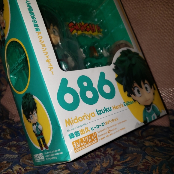 Midoriya Izuku Hero's Edition Nendoroid Figure NWOT My Hero Academia BNHA MHA - Picture 3 of 6